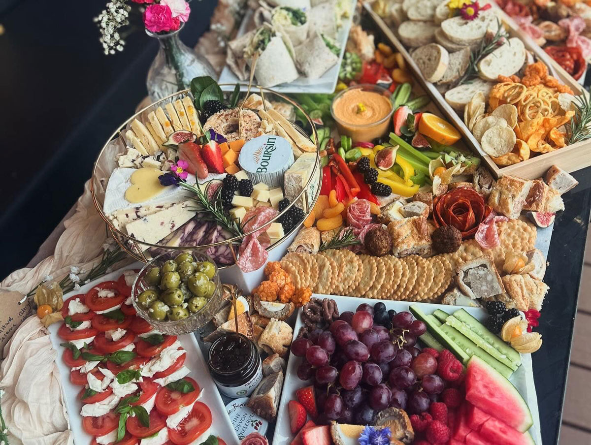 Graze and S'More grazing board at a Tree Top Escape wedding