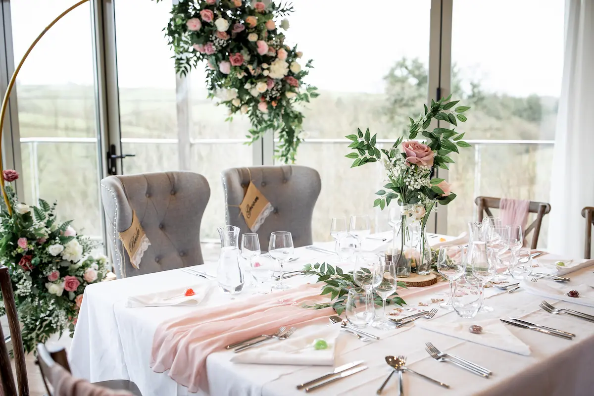 Devon micro wedding private dining