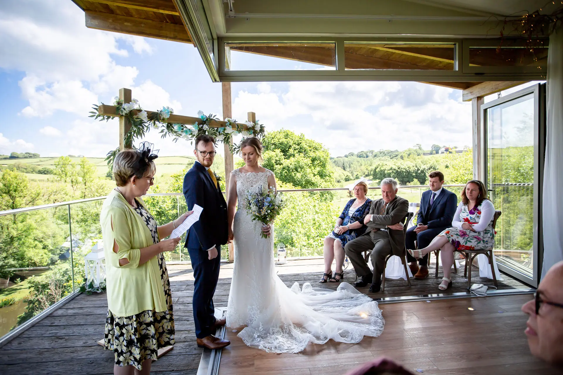 Small wedding venue for ten guests in Devon