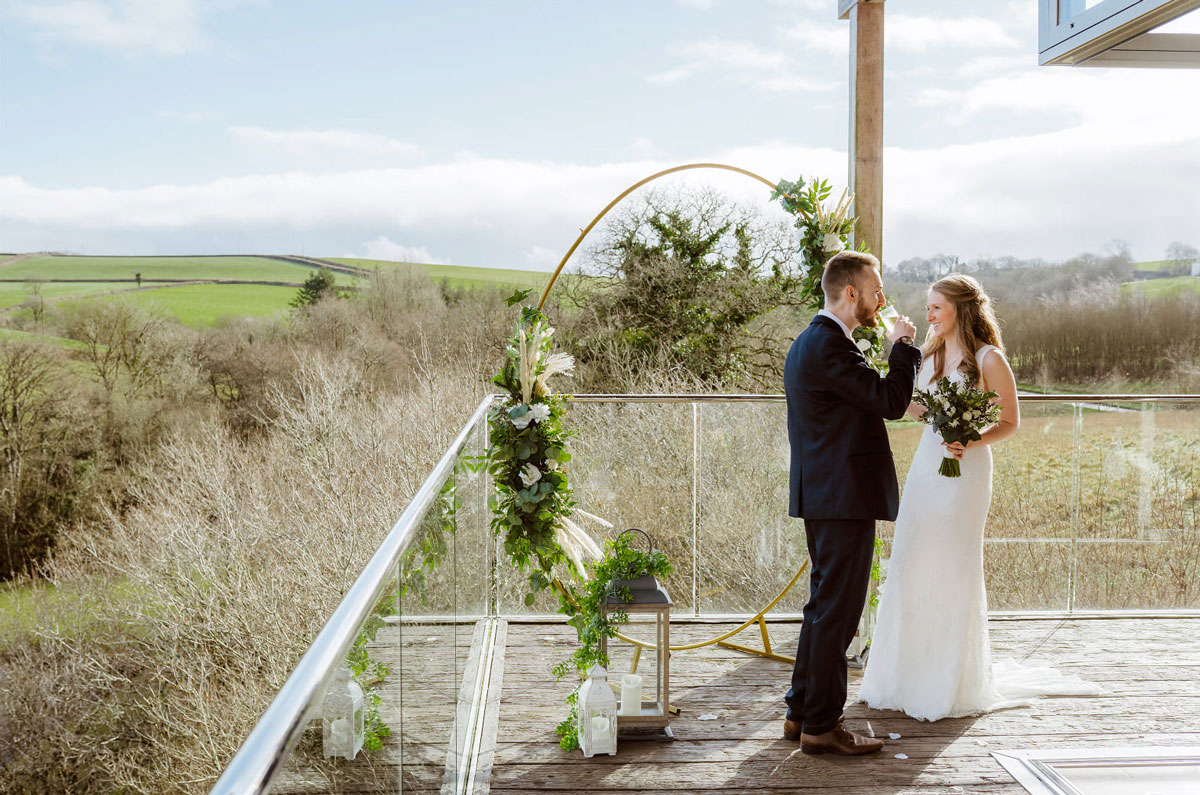 Winter Wedding Venue View